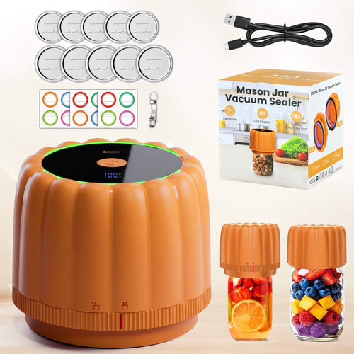 Ipegtop M23 Electric Mason Jar Vacuum Sealer Kit for Wide & Regular Mouth Jars